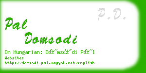 pal domsodi business card